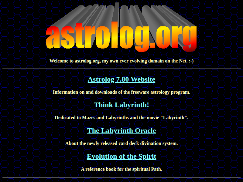 Screenshot of astrolog.org