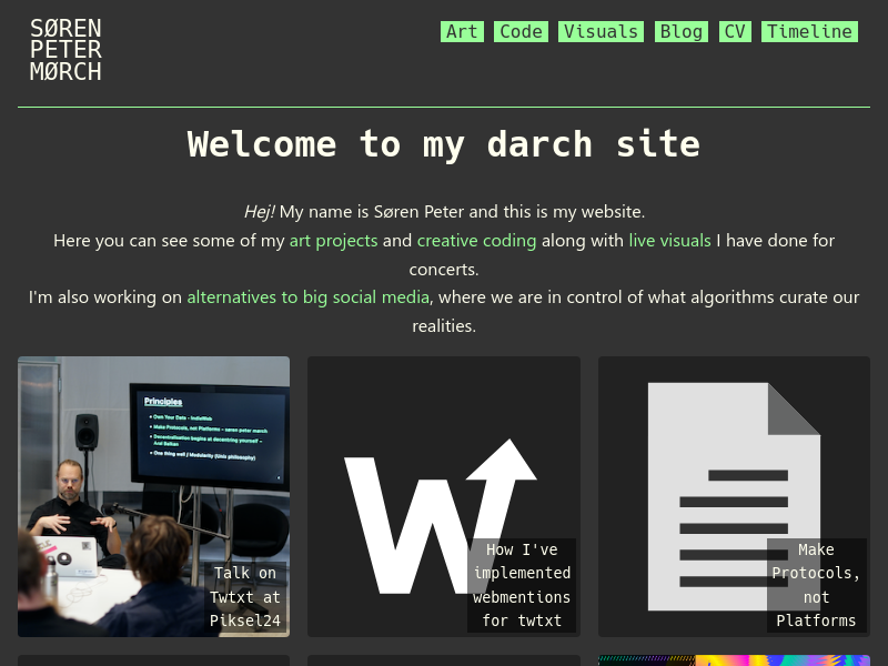 Screenshot of darch.dk