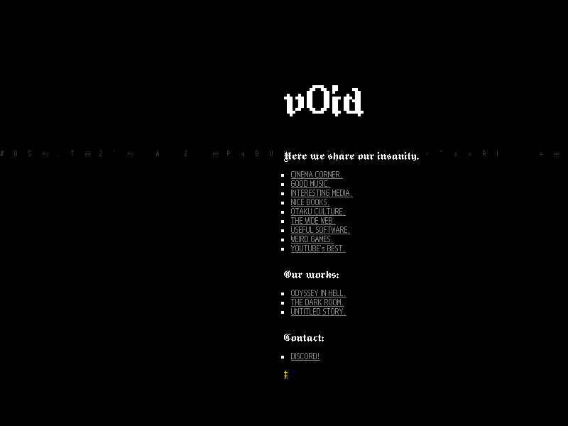 Screenshot of v0id.neocities.org