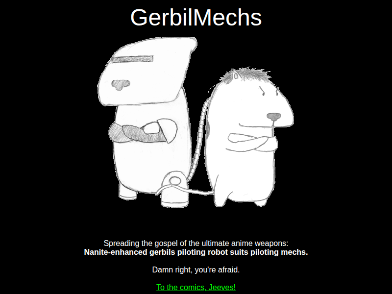 Screenshot of gerbilmechs.com