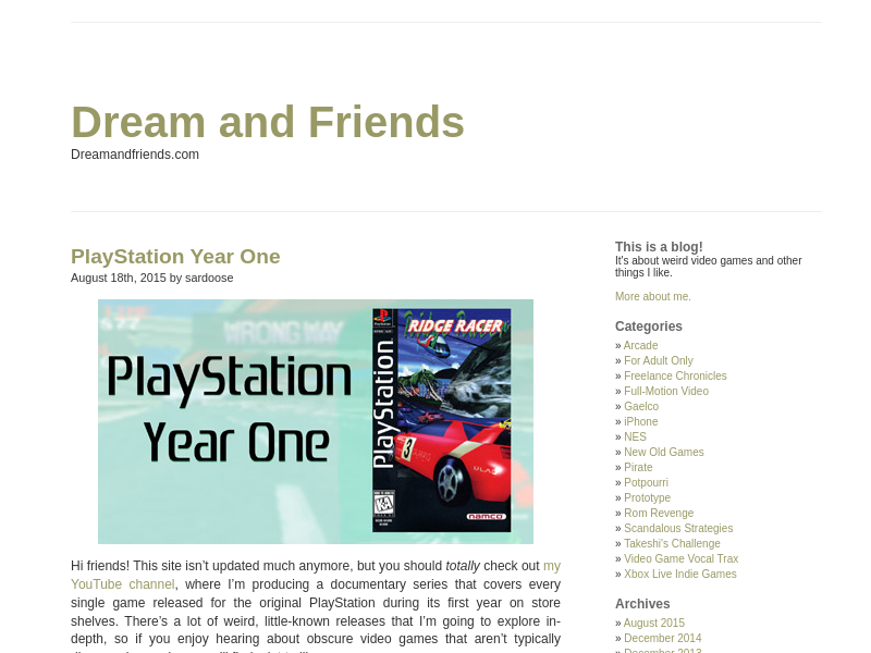 Screenshot of dreamandfriends.com