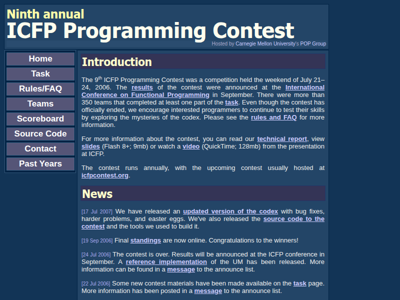 Screenshot of boundvariable.org