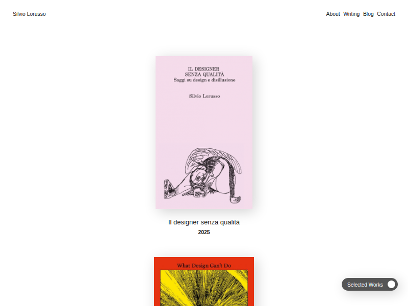 Screenshot of silviolorusso.com