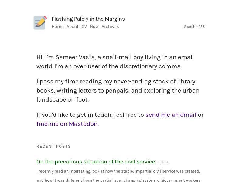 Screenshot of inthemargins.ca