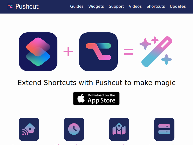 Screenshot of pushcut.io