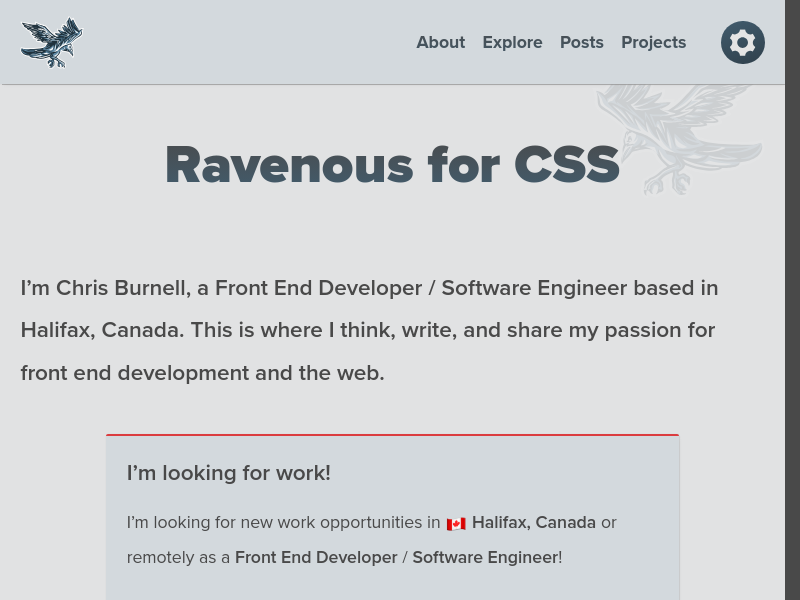 Screenshot of chrisburnell.com