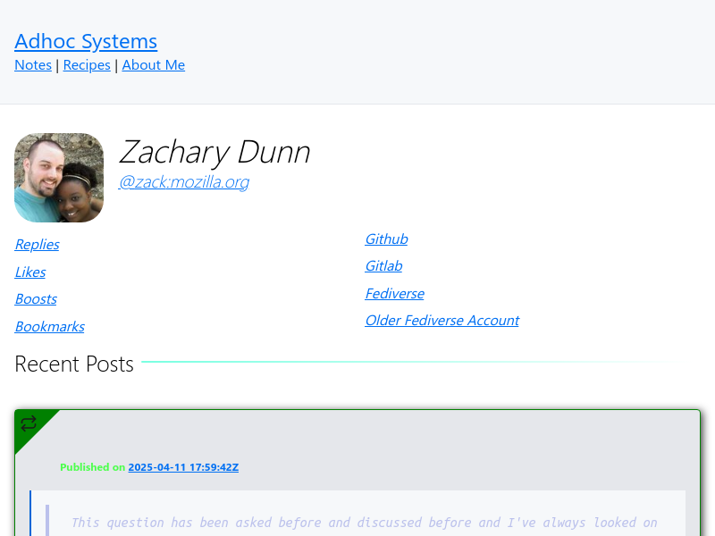 Screenshot of adhoc.systems