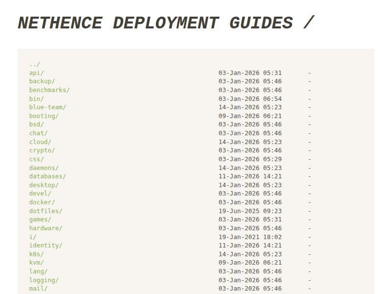 Screenshot of pub.nethence.com
