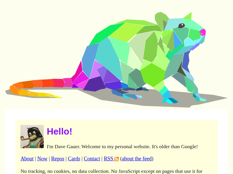 Screenshot of ratfactor.com