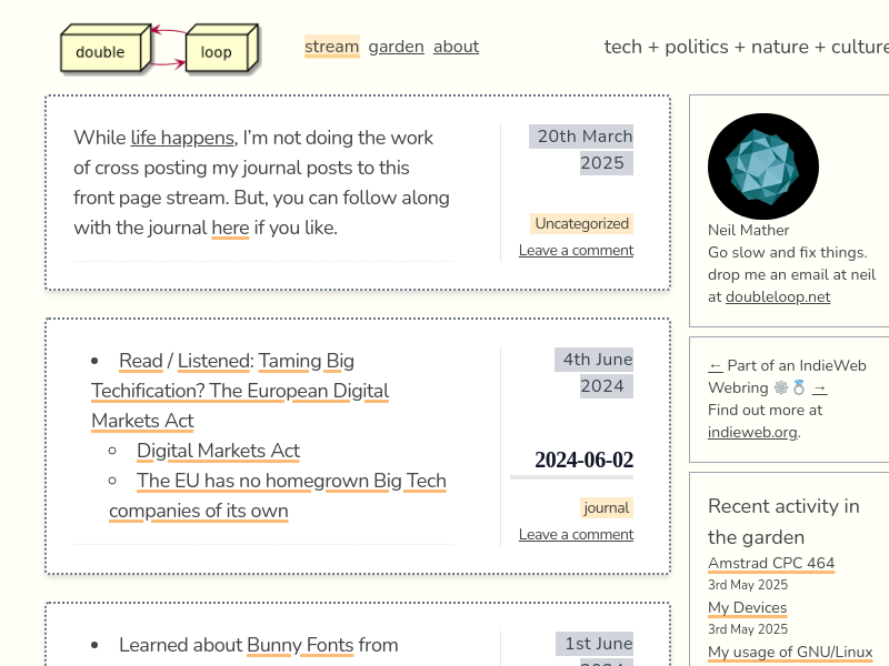 Screenshot of doubleloop.net
