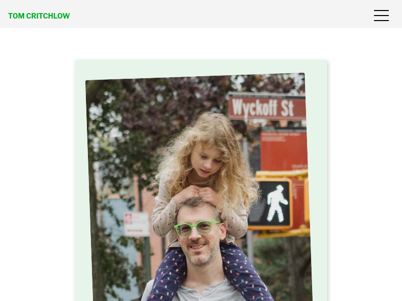 Screenshot of tomcritchlow.com